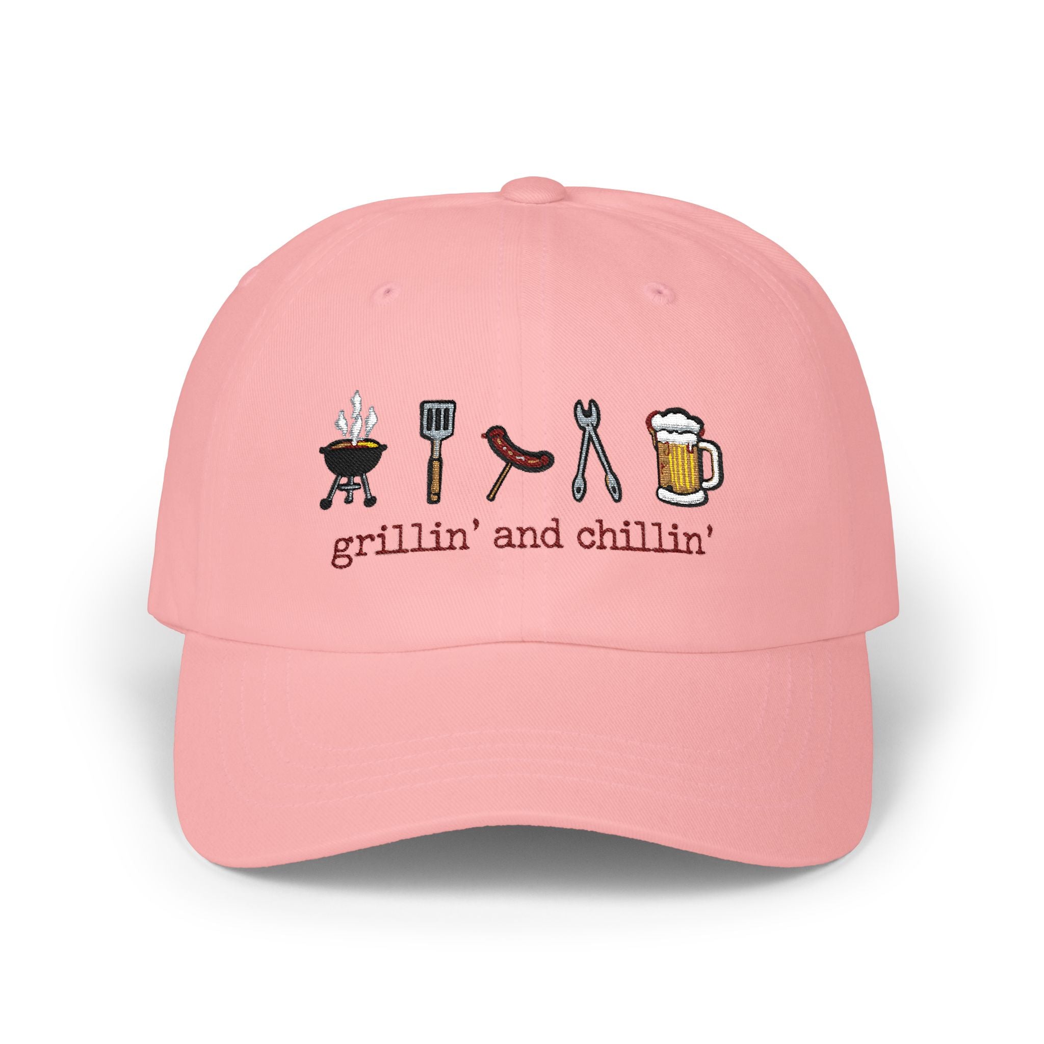 Grillin' and Chillin' Dad Cap — BBQ Baseball Hat