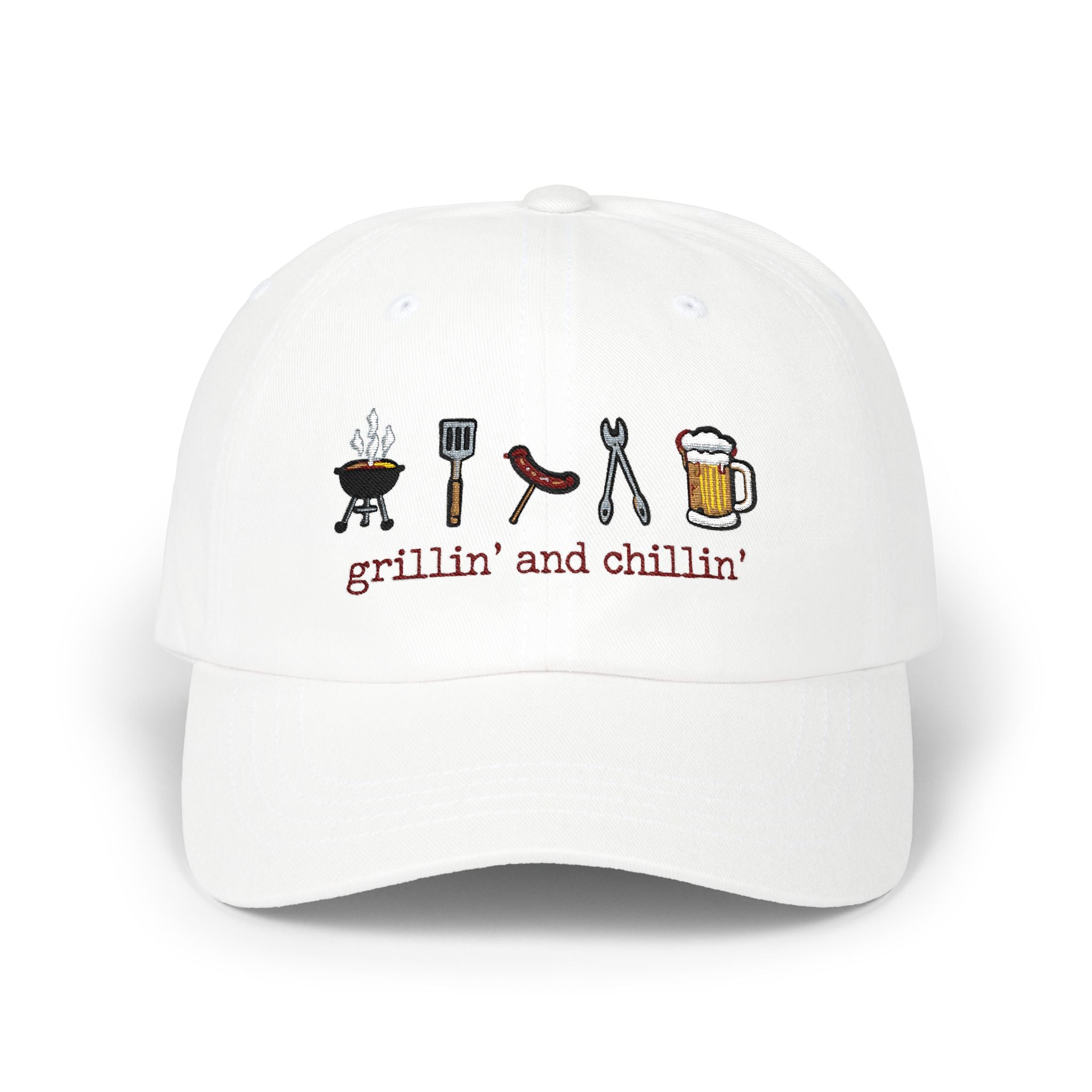 Grillin' and Chillin' Dad Cap — BBQ Baseball Hat