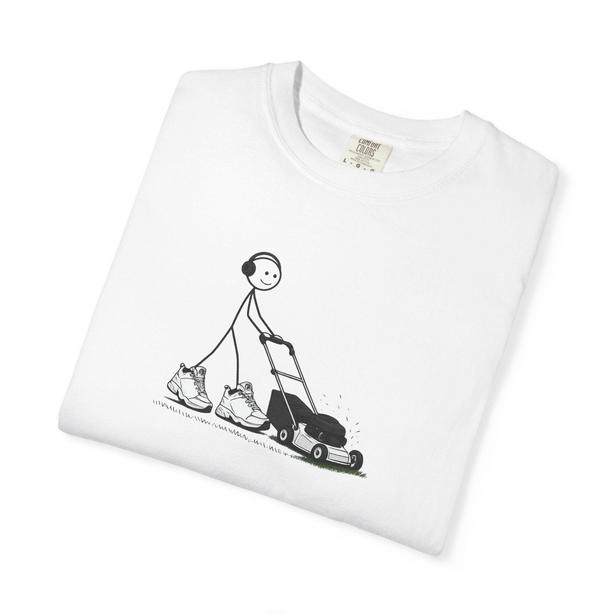 Cool Dad Mowing Lawn — Graphic Tee