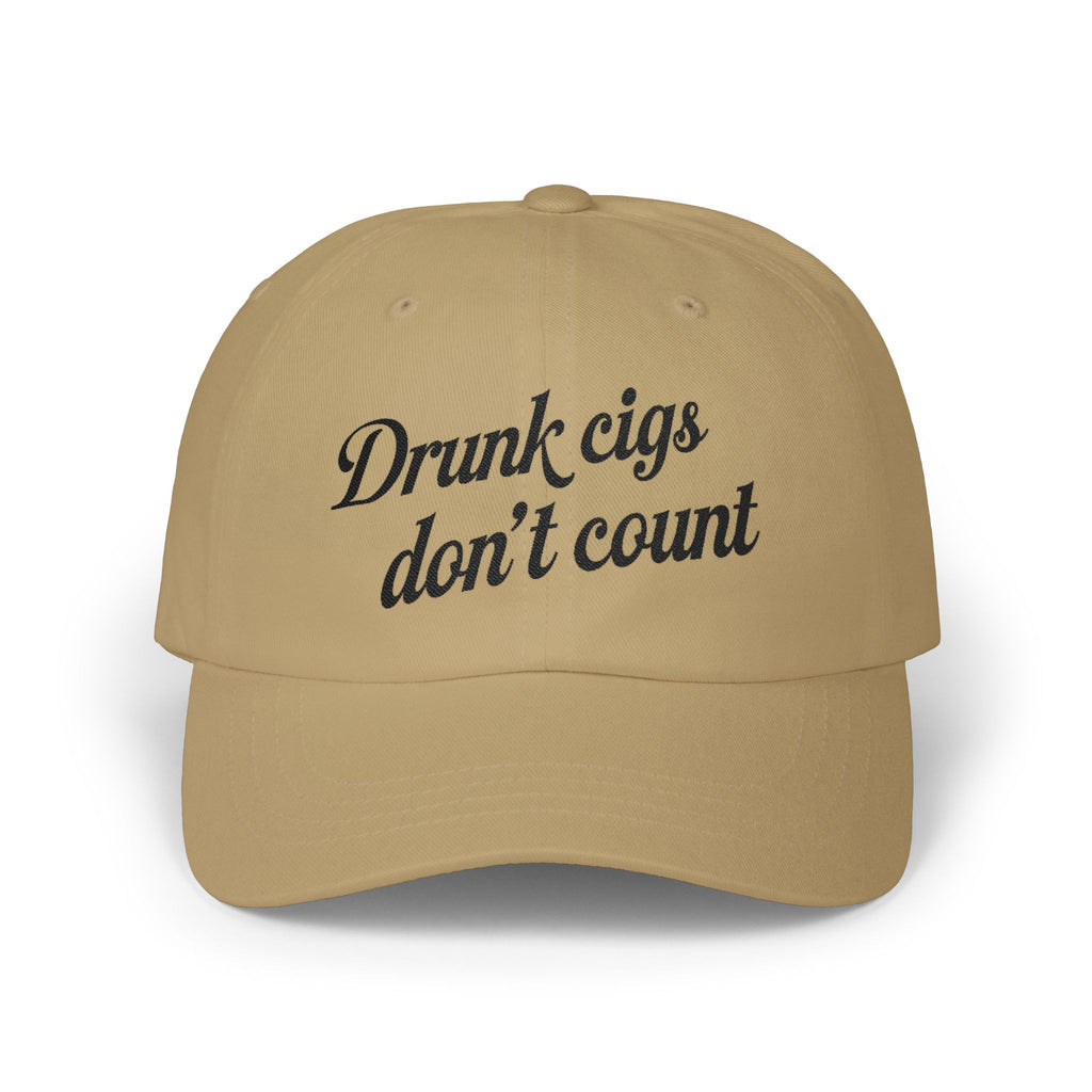 “Drunk Cigs Don’t Count” — Dad Cap