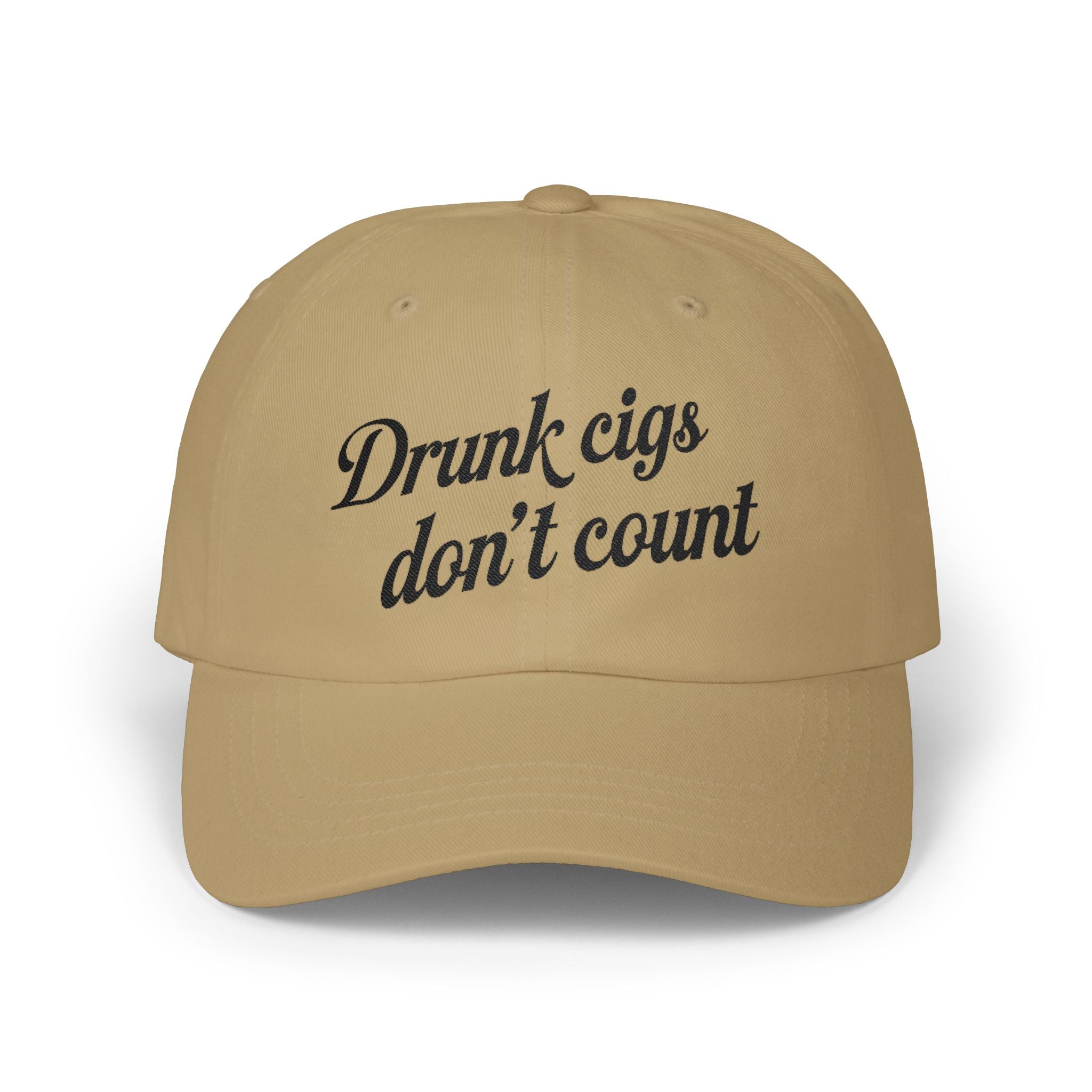 “Drunk Cigs Don’t Count” — Dad Cap