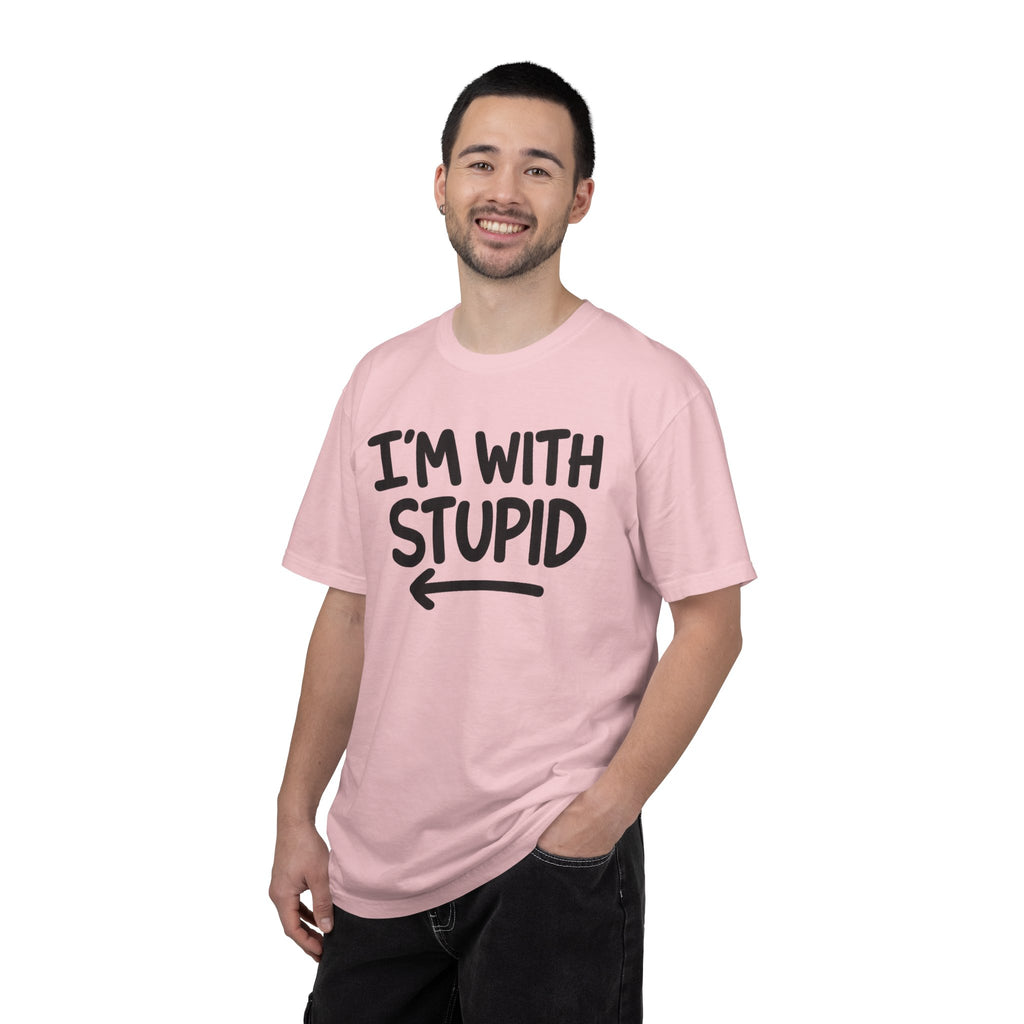 I'm With Stupid T-Shirt Side Arrow — Graphic Tee