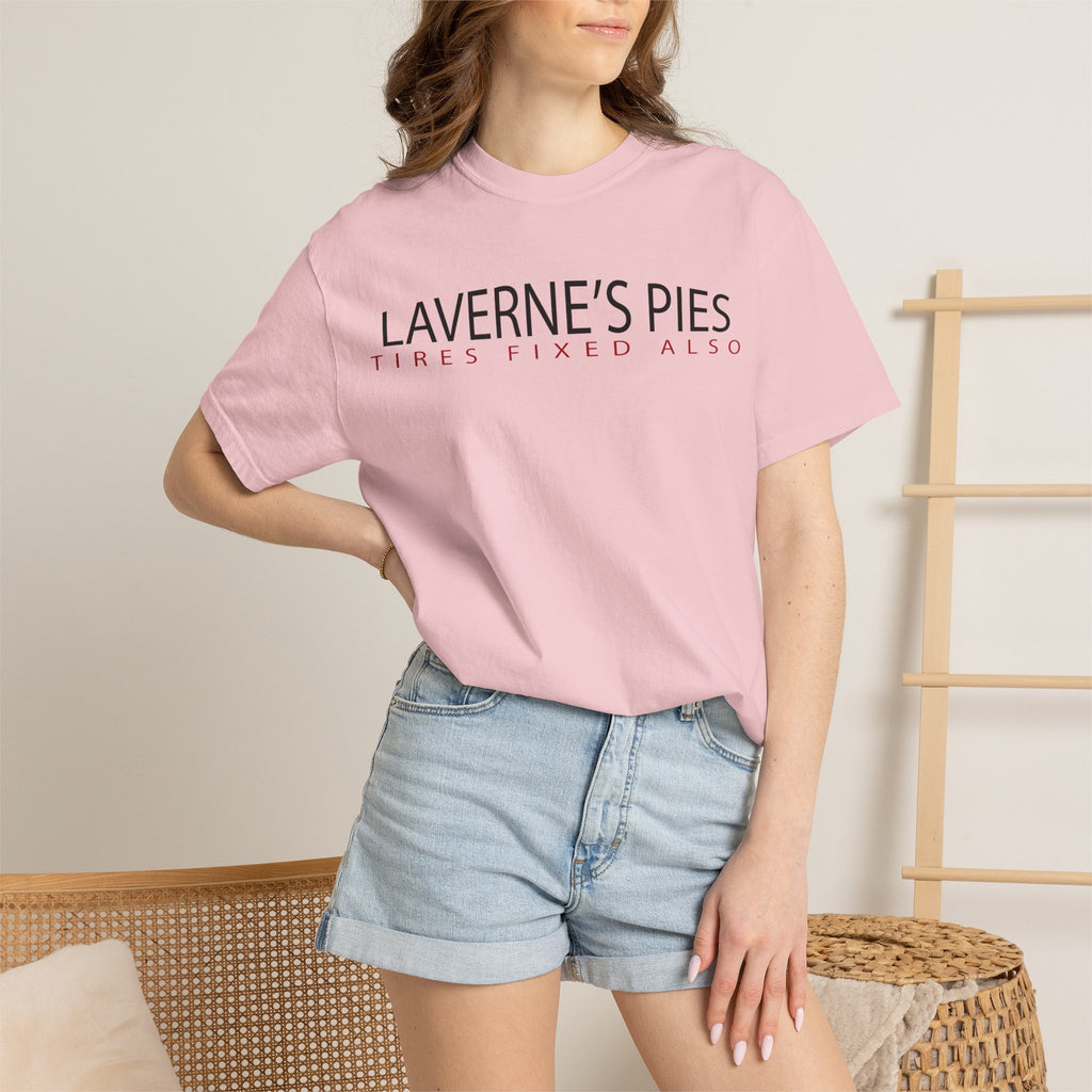 Laverne's Pies "Tires Fixed Also" - Vintage Logo Tee