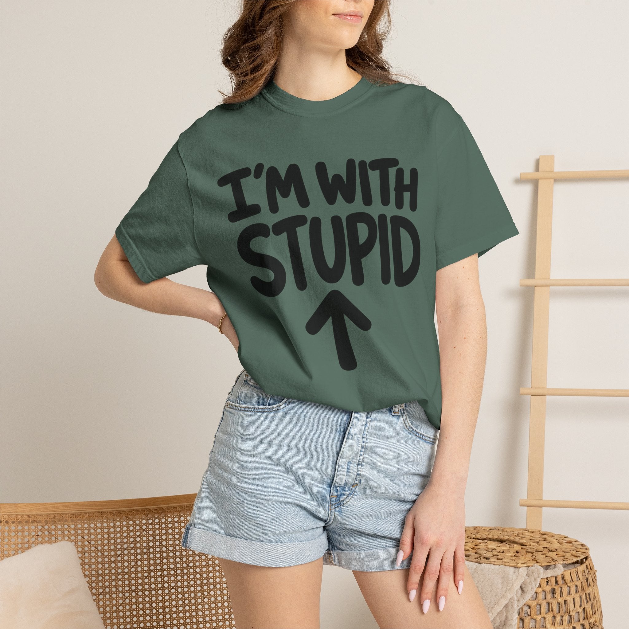 I'm With Stupid T-Shirt Up Arrow — Graphic Tee