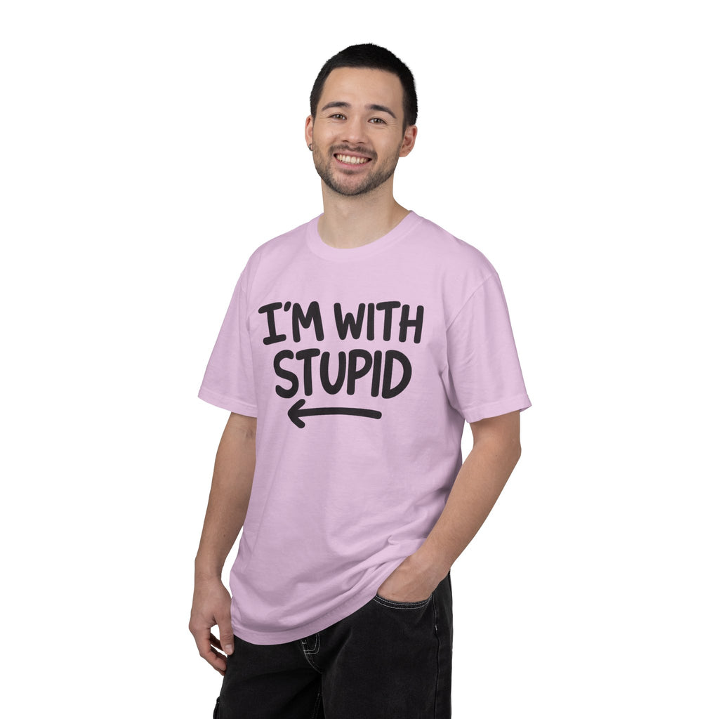 I'm With Stupid T-Shirt Side Arrow — Graphic Tee