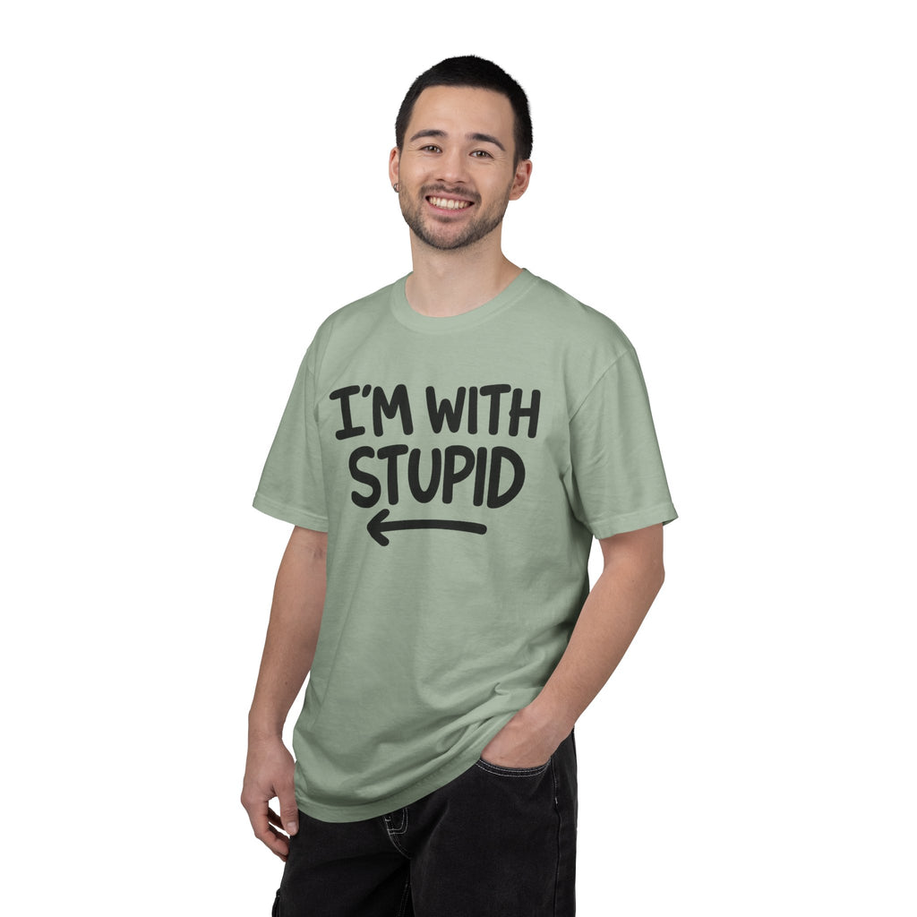 I'm With Stupid T-Shirt Side Arrow — Graphic Tee