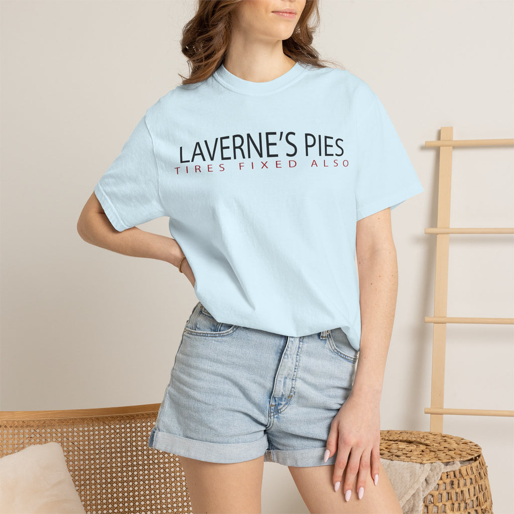 Laverne's Pies "Tires Fixed Also" - Vintage Logo Tee