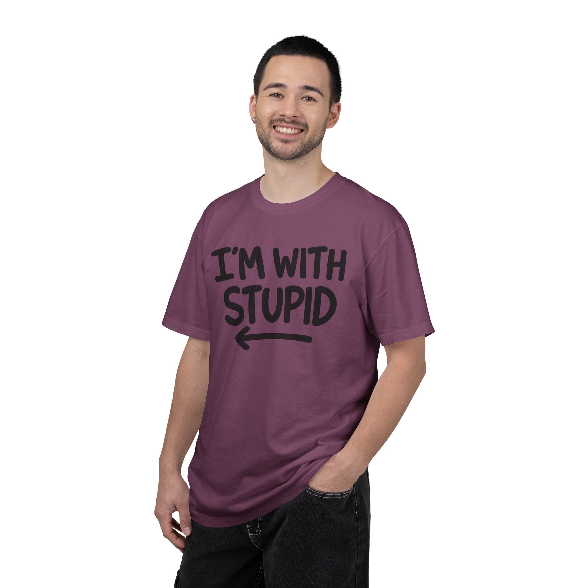 I'm With Stupid T-Shirt Side Arrow — Graphic Tee