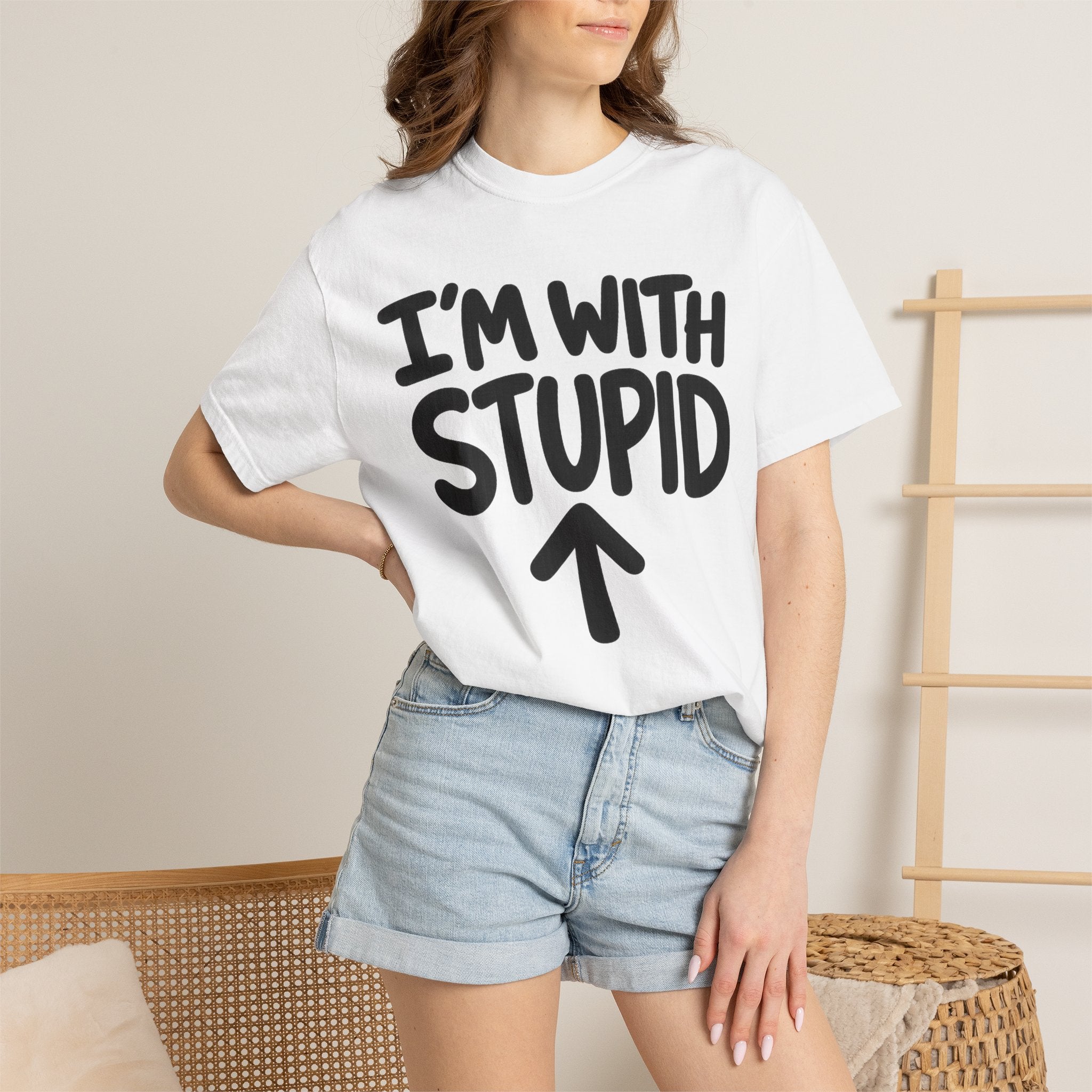 I'm With Stupid T-Shirt Up Arrow — Graphic Tee