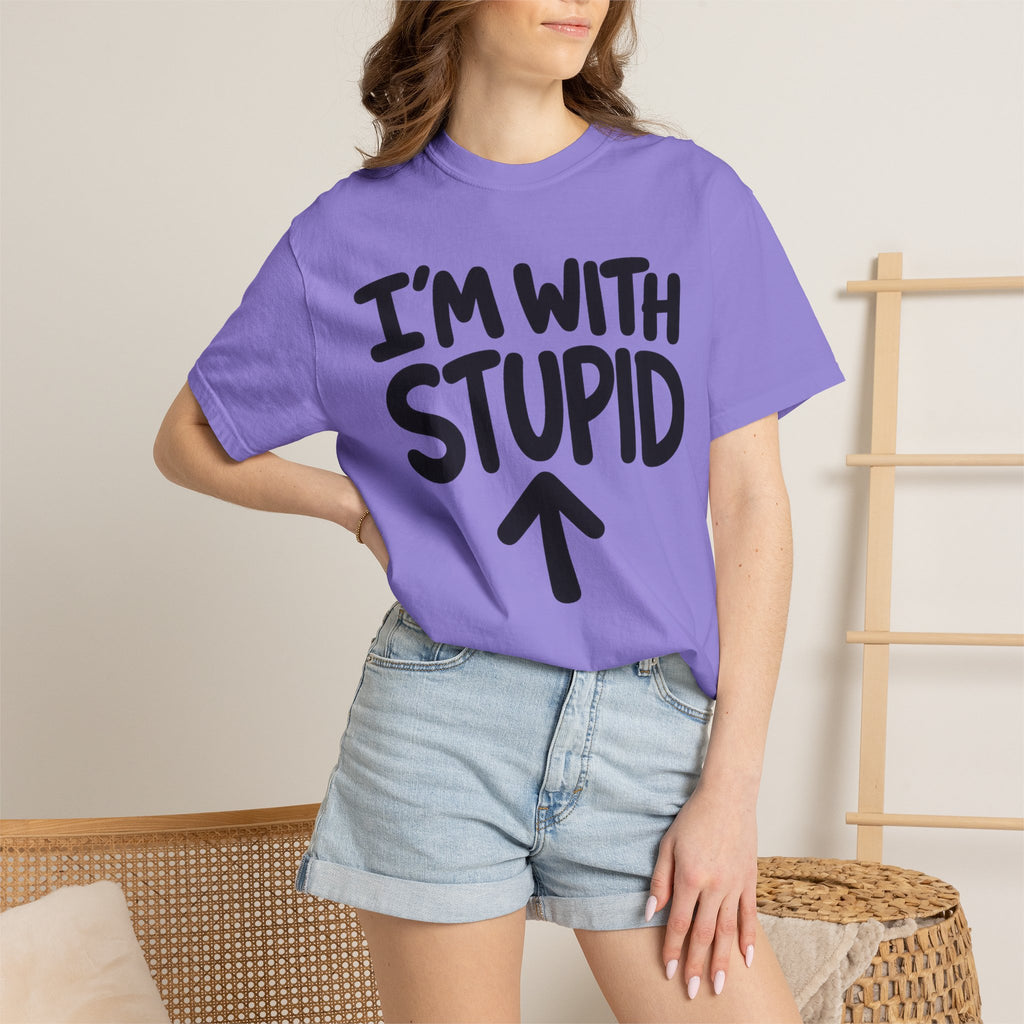 I'm With Stupid T-Shirt Up Arrow — Graphic Tee