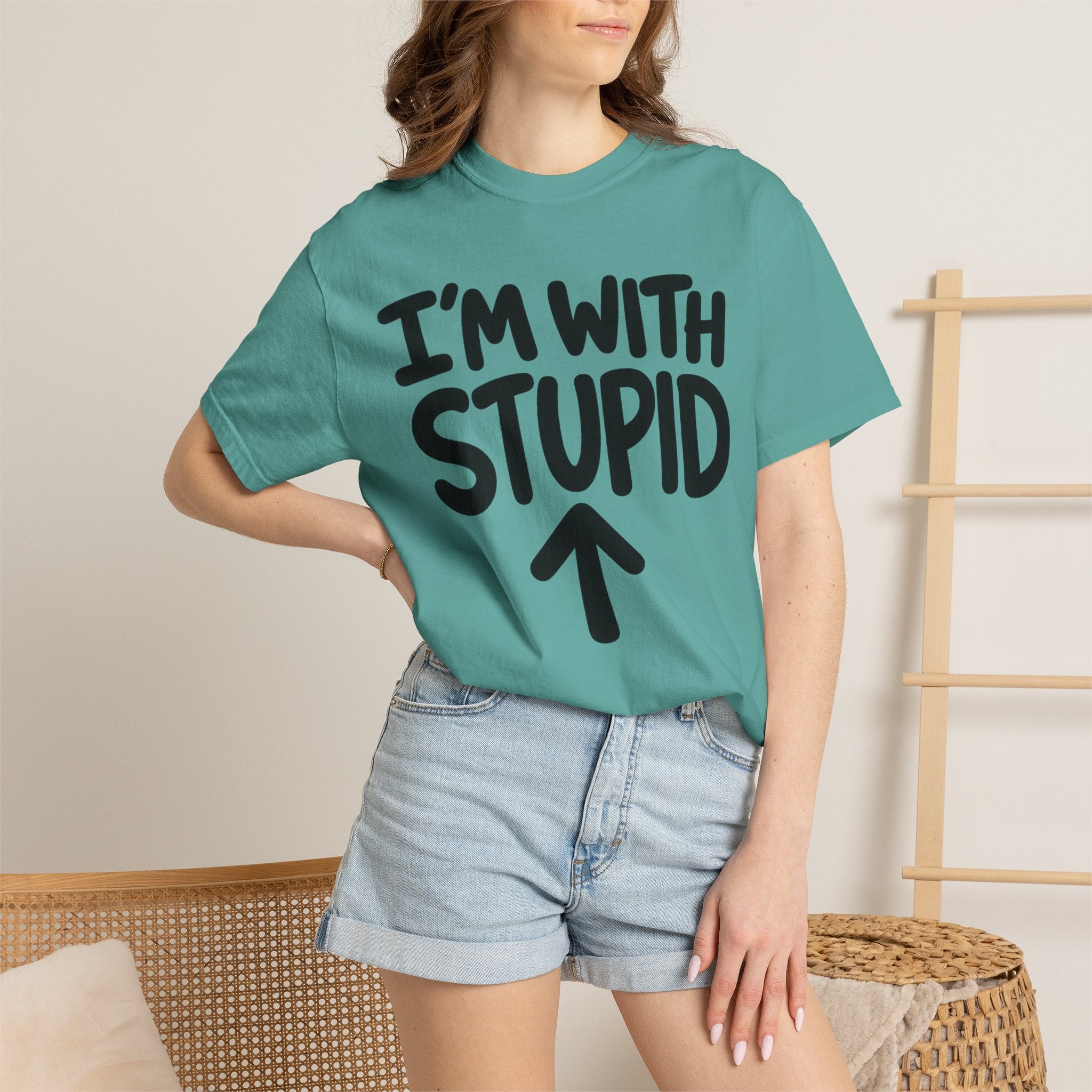 I'm With Stupid T-Shirt Up Arrow — Graphic Tee