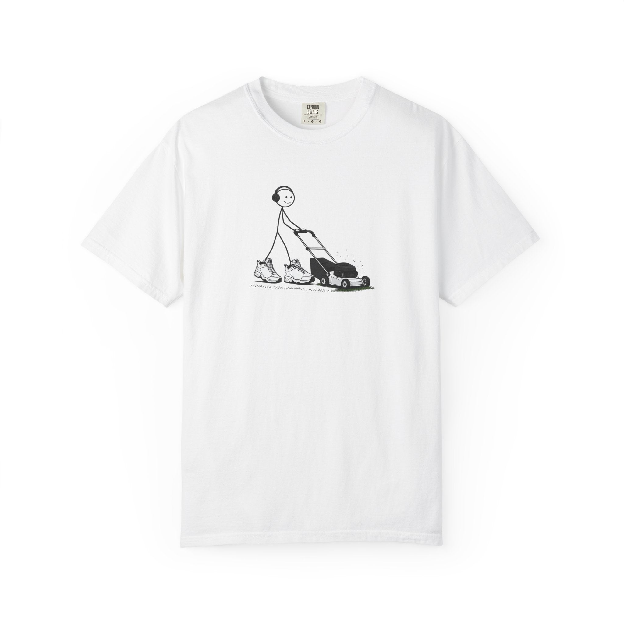 Cool Dad Mowing Lawn — Graphic Tee