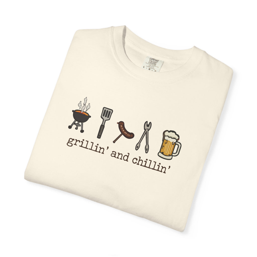 Grillin' and Chillin' T-Shirt - BBQ Graphic Tee
