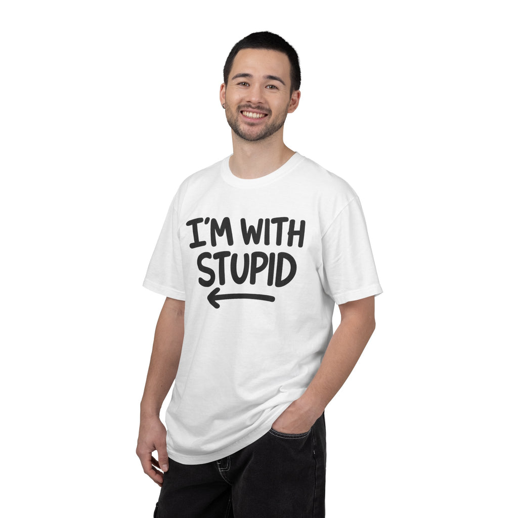 I'm With Stupid T-Shirt Side Arrow — Graphic Tee