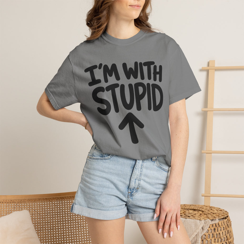 I'm With Stupid T-Shirt Up Arrow — Graphic Tee