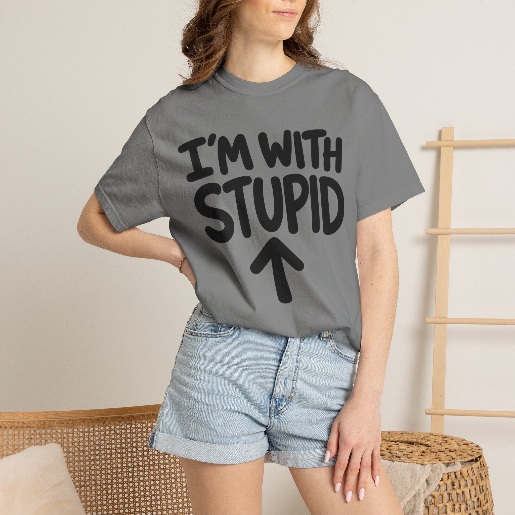 I'm With Stupid T-Shirt Up Arrow — Graphic Tee