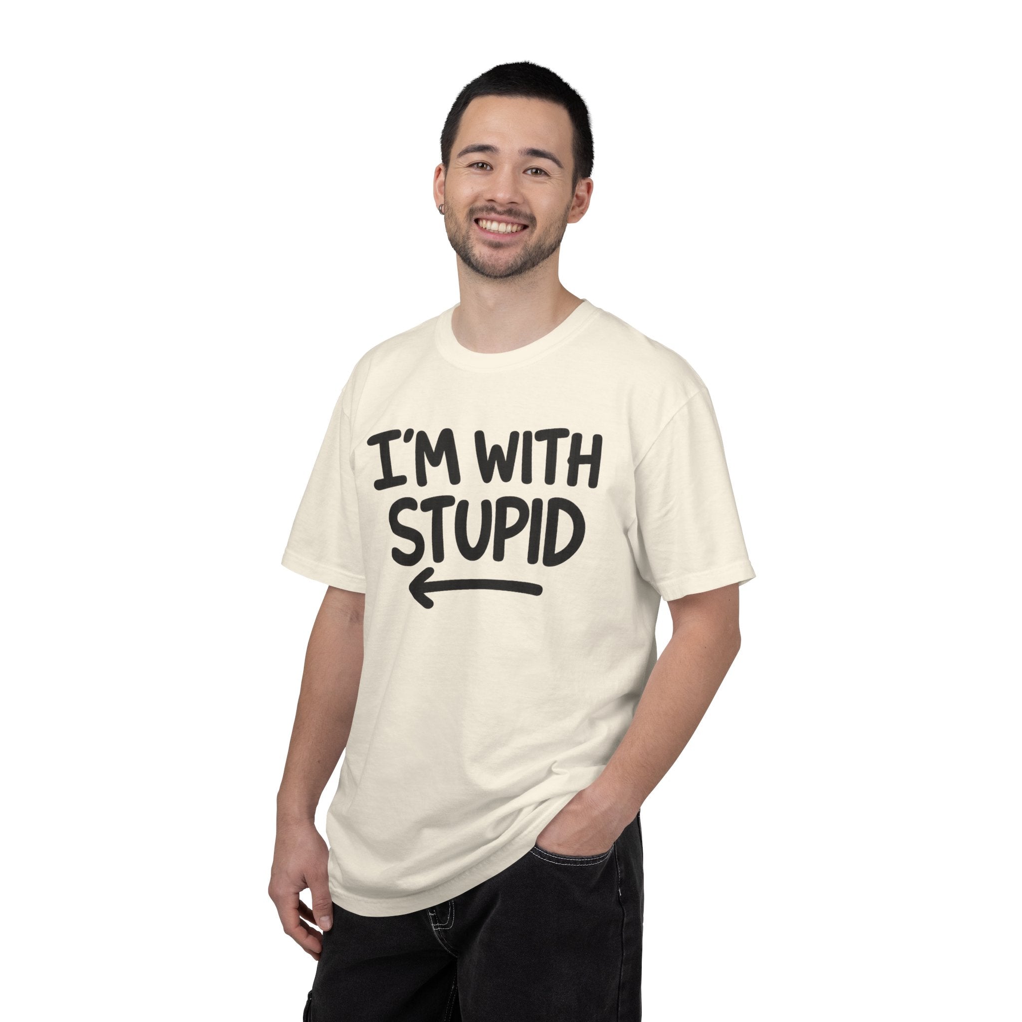 I'm With Stupid T-Shirt Side Arrow — Graphic Tee