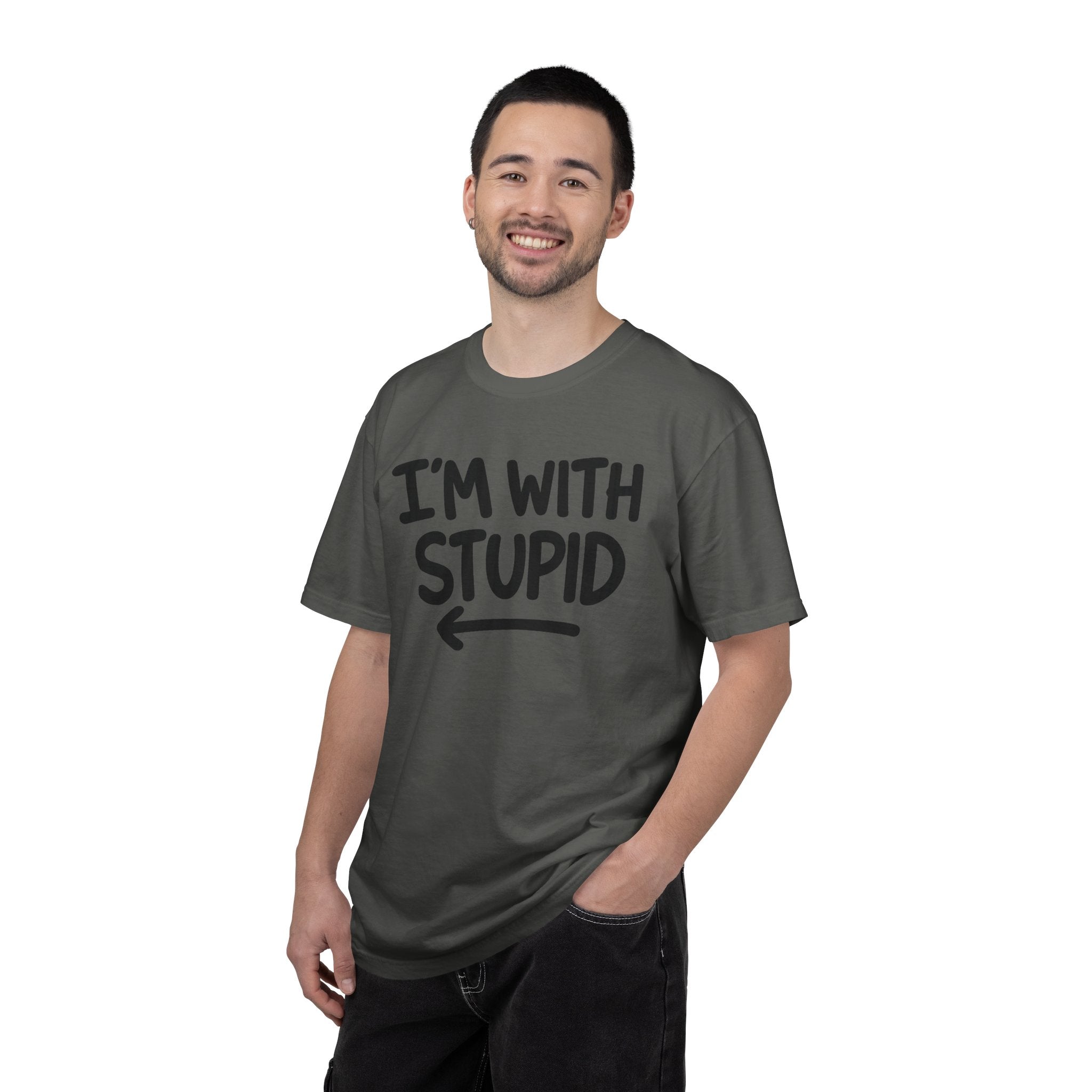 I'm With Stupid T-Shirt Side Arrow — Graphic Tee