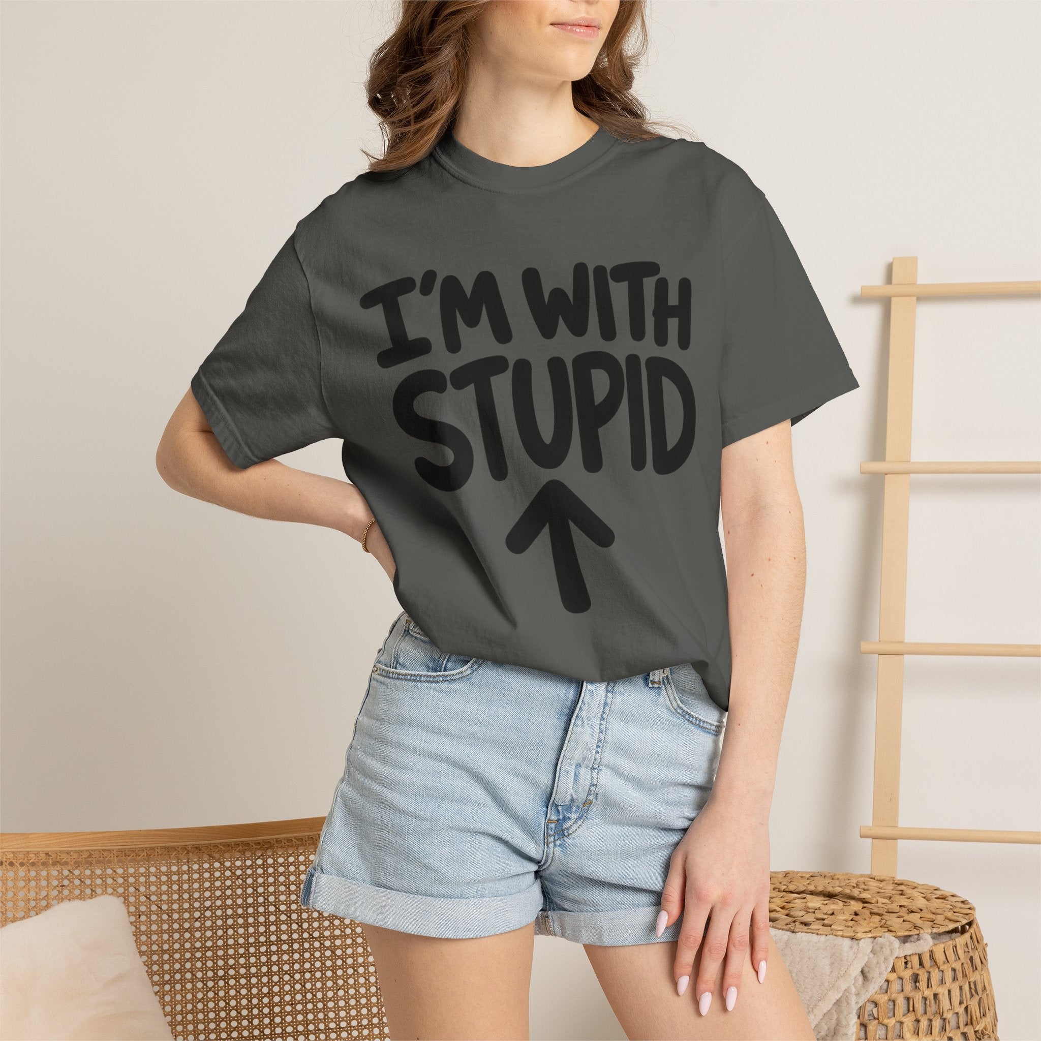I'm With Stupid T-Shirt Up Arrow — Graphic Tee
