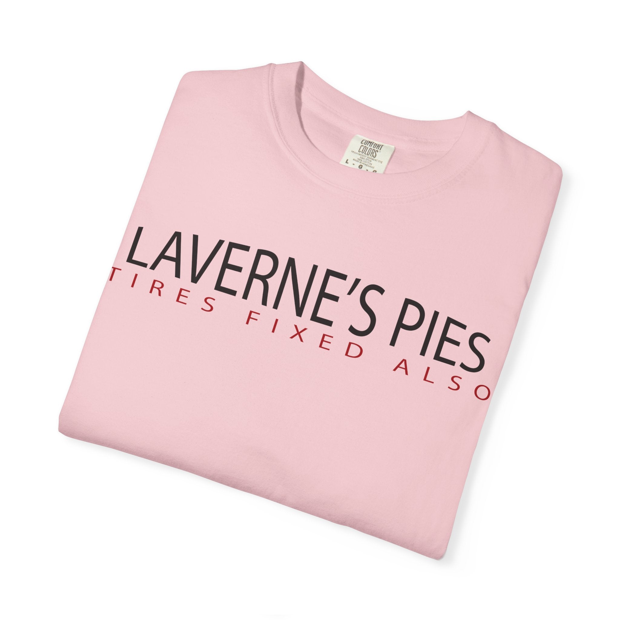Laverne's Pies "Tires Fixed Also" - Vintage Logo Tee