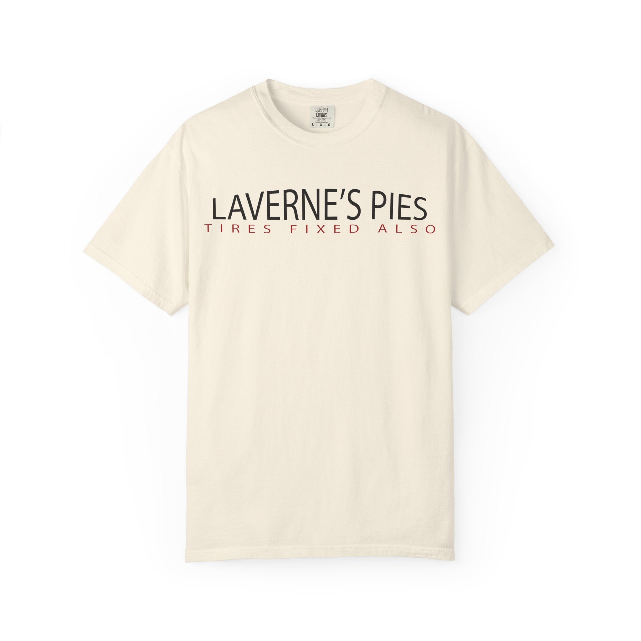 Laverne's Pies "Tires Fixed Also" - Vintage Logo Tee