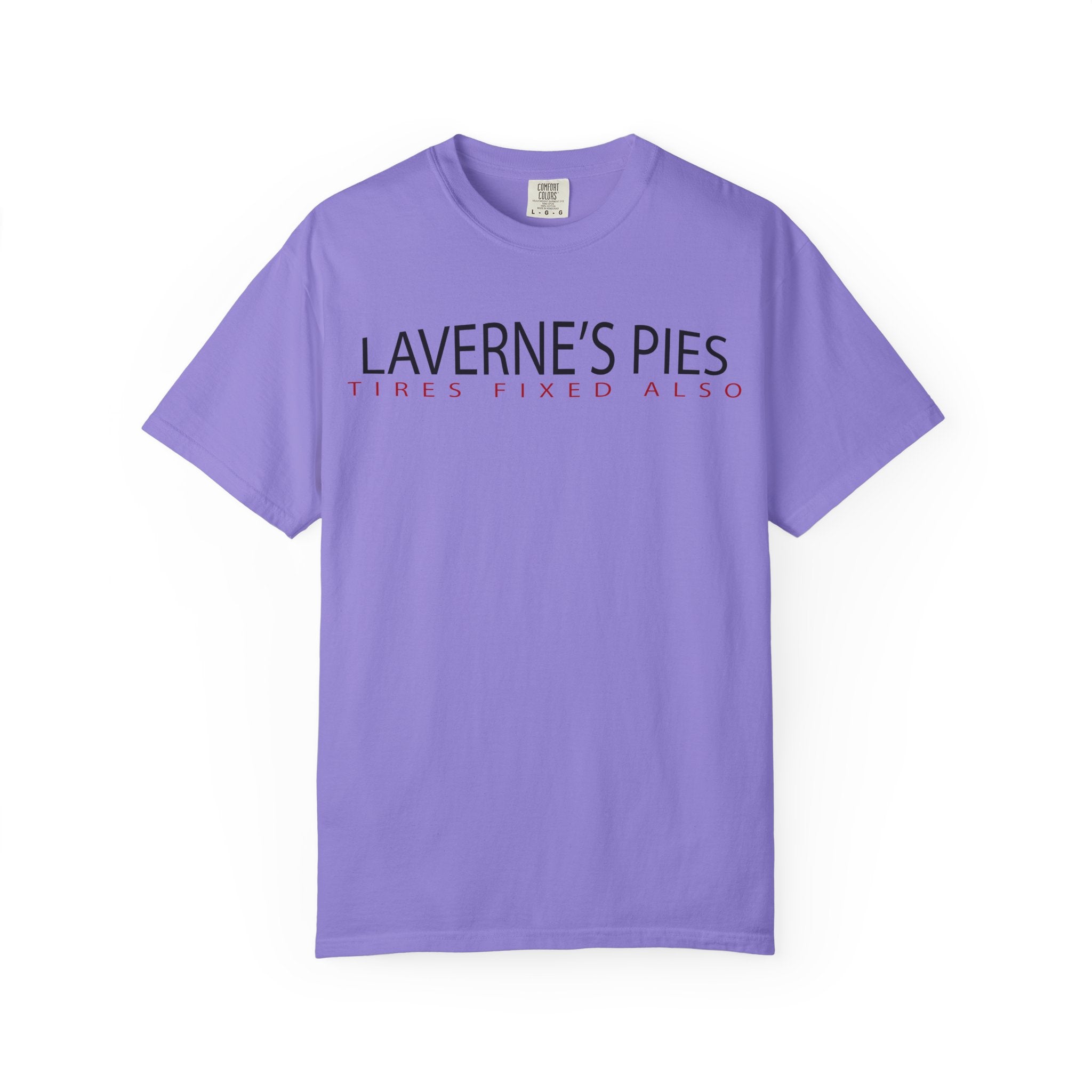 Laverne's Pies "Tires Fixed Also" - Vintage Logo Tee