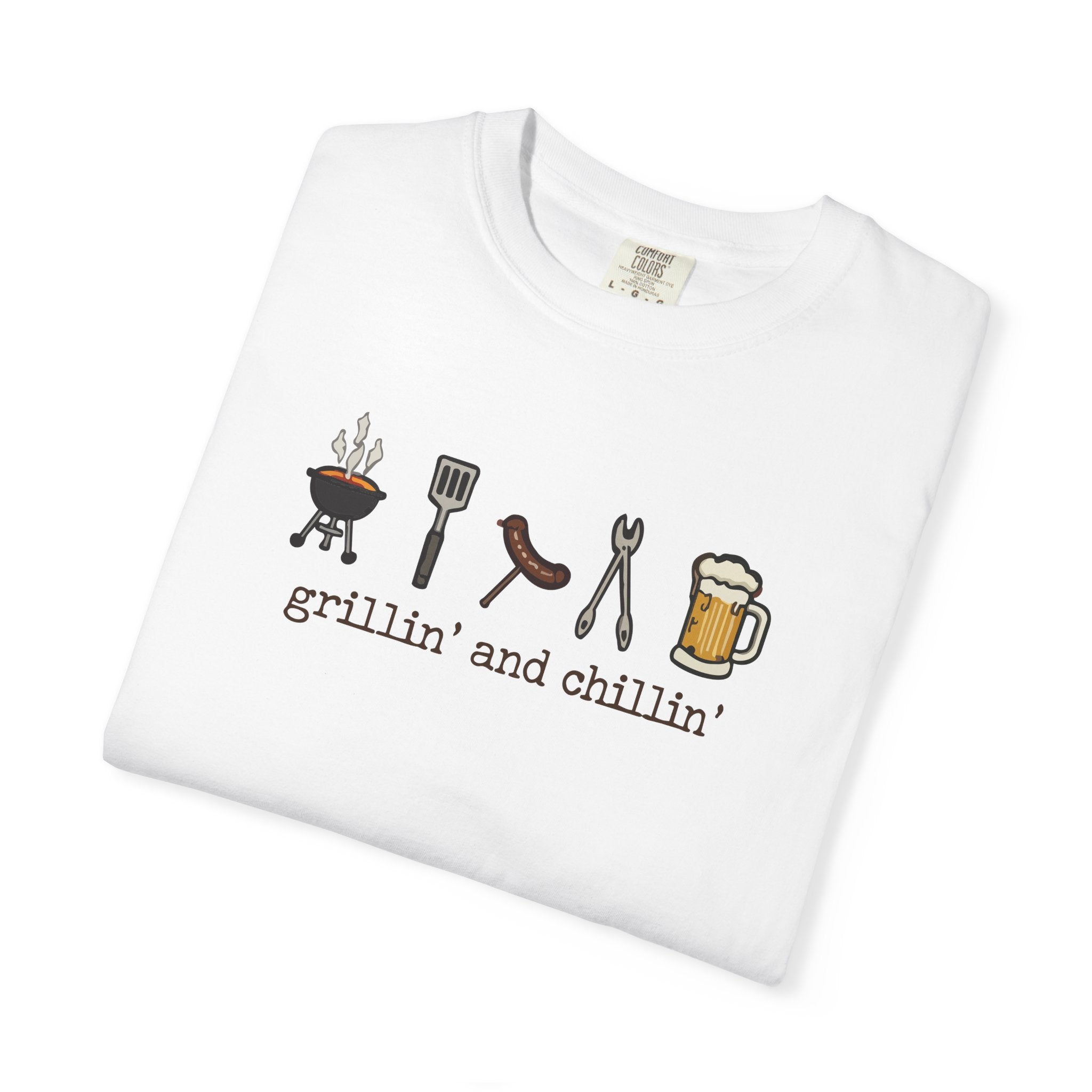 Grillin' and Chillin' T-Shirt - BBQ Graphic Tee