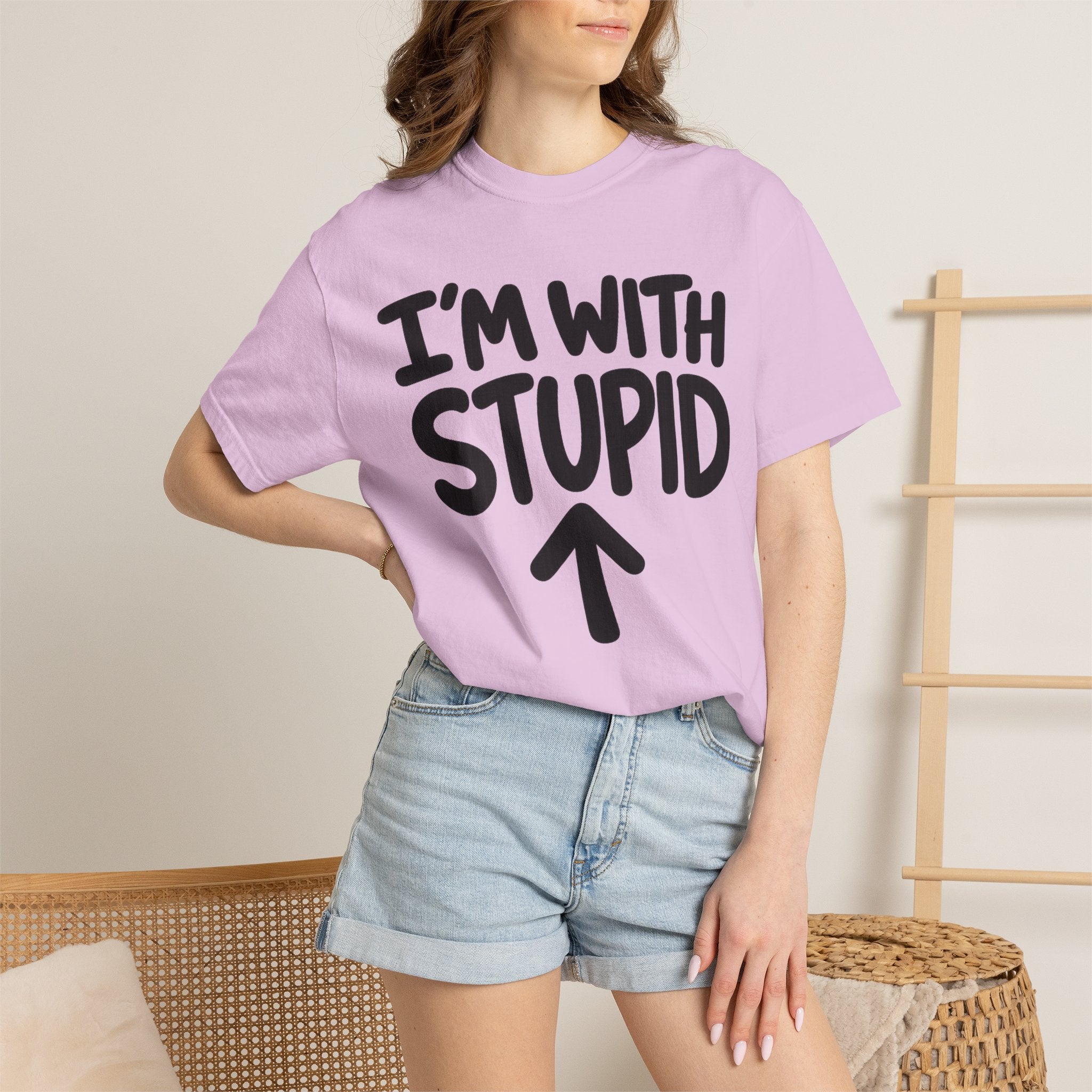 I'm With Stupid T-Shirt Up Arrow — Graphic Tee