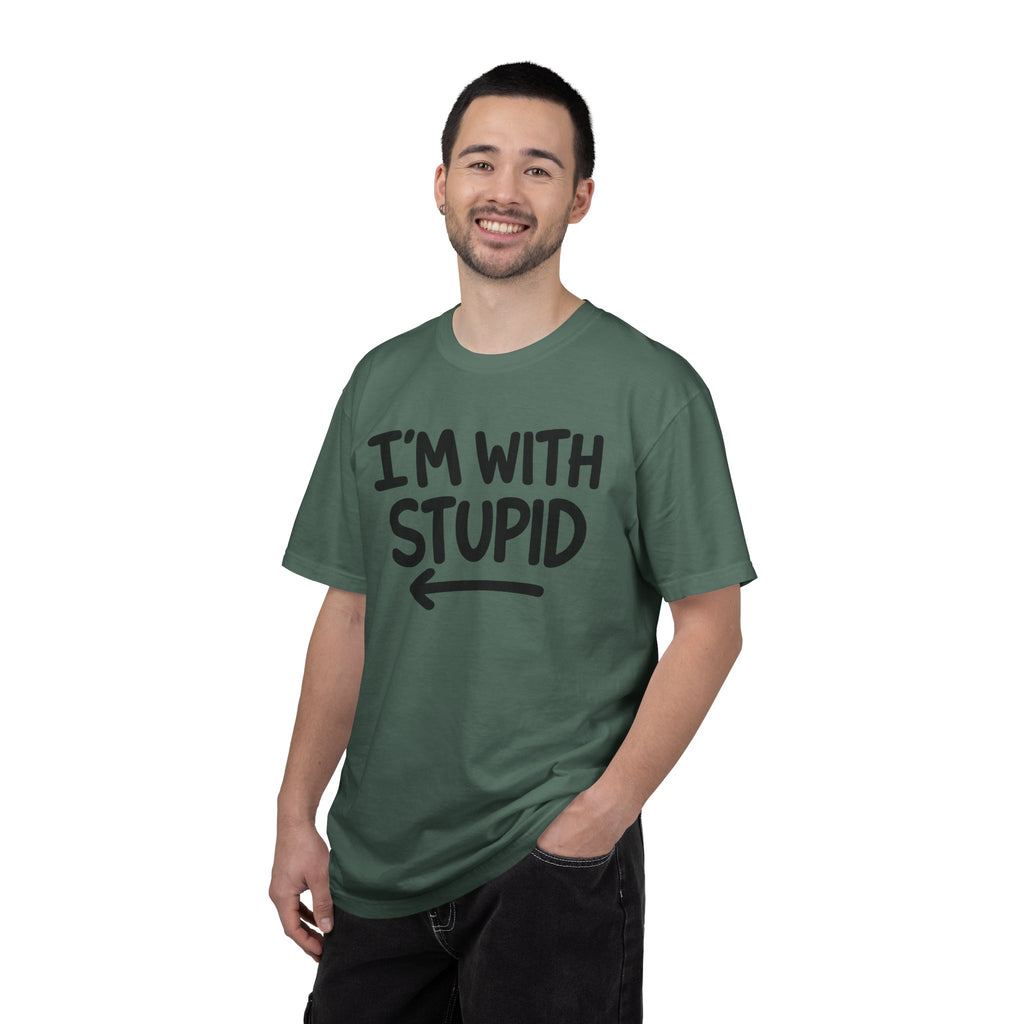 I'm With Stupid T-Shirt Side Arrow — Graphic Tee