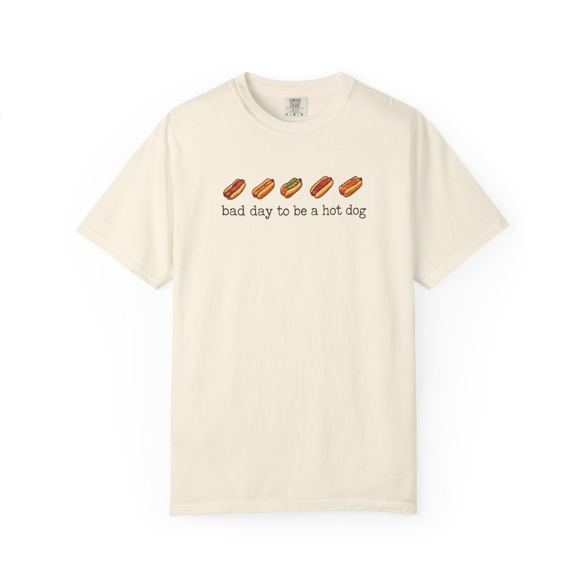 Hot Dog - Bad Day To Be A Hot Dog Print Graphic Tee