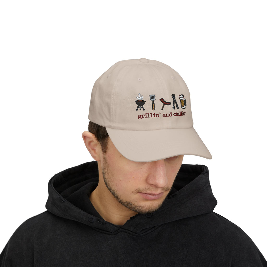 Grillin' and Chillin' Dad Cap — BBQ Baseball Hat