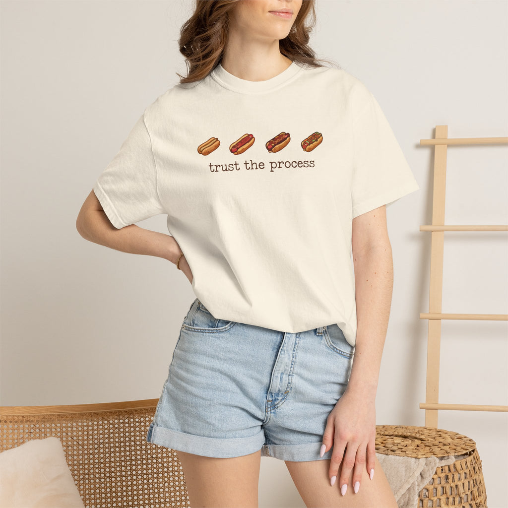 Hot Dog — "Trust the Process" Graphic T-Shirt
