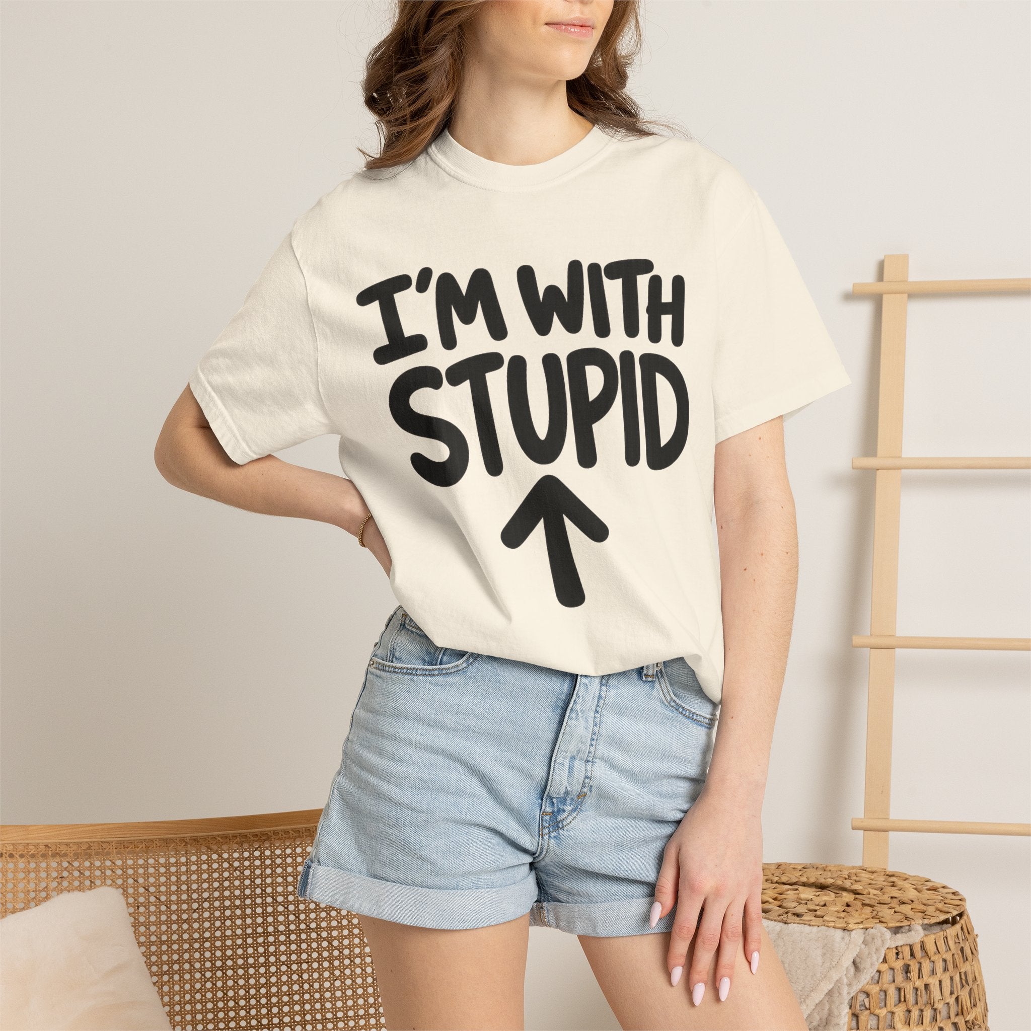 I'm With Stupid T-Shirt Up Arrow — Graphic Tee