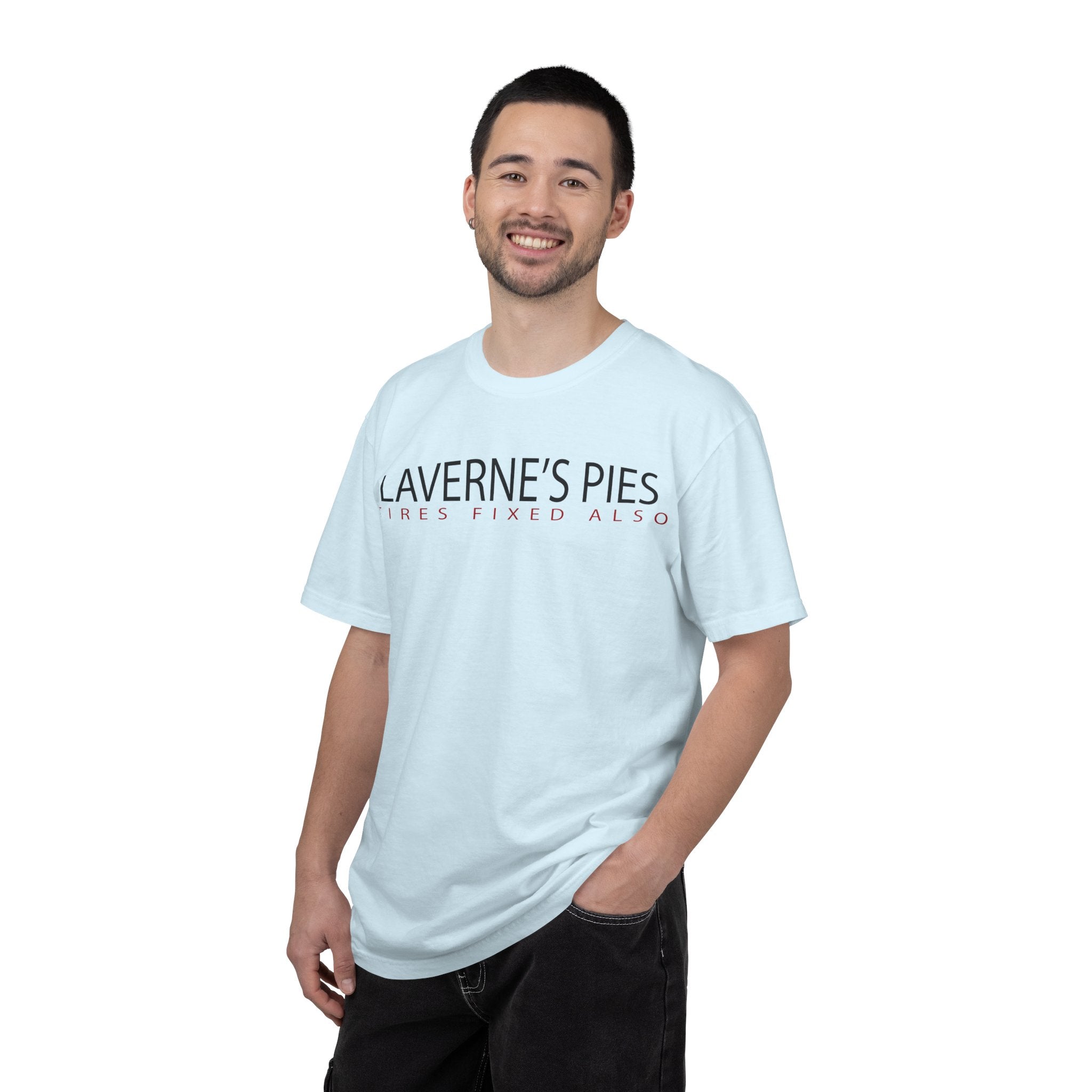Laverne's Pies "Tires Fixed Also" - Vintage Logo Tee