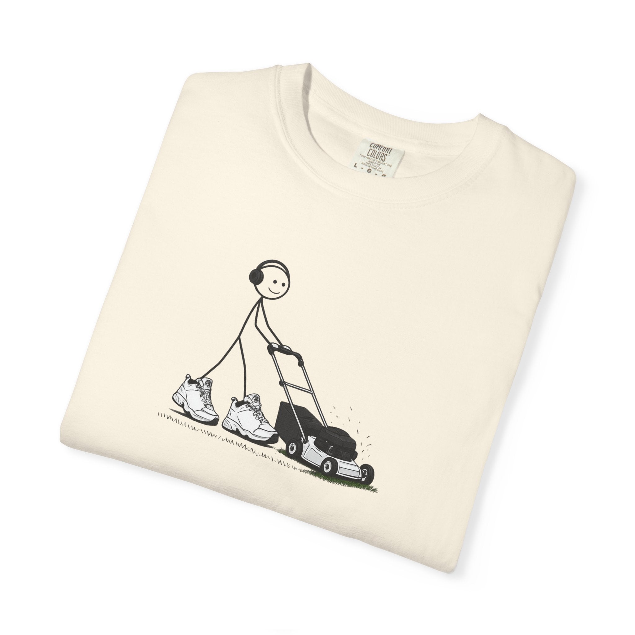 Cool Dad Mowing Lawn — Graphic Tee