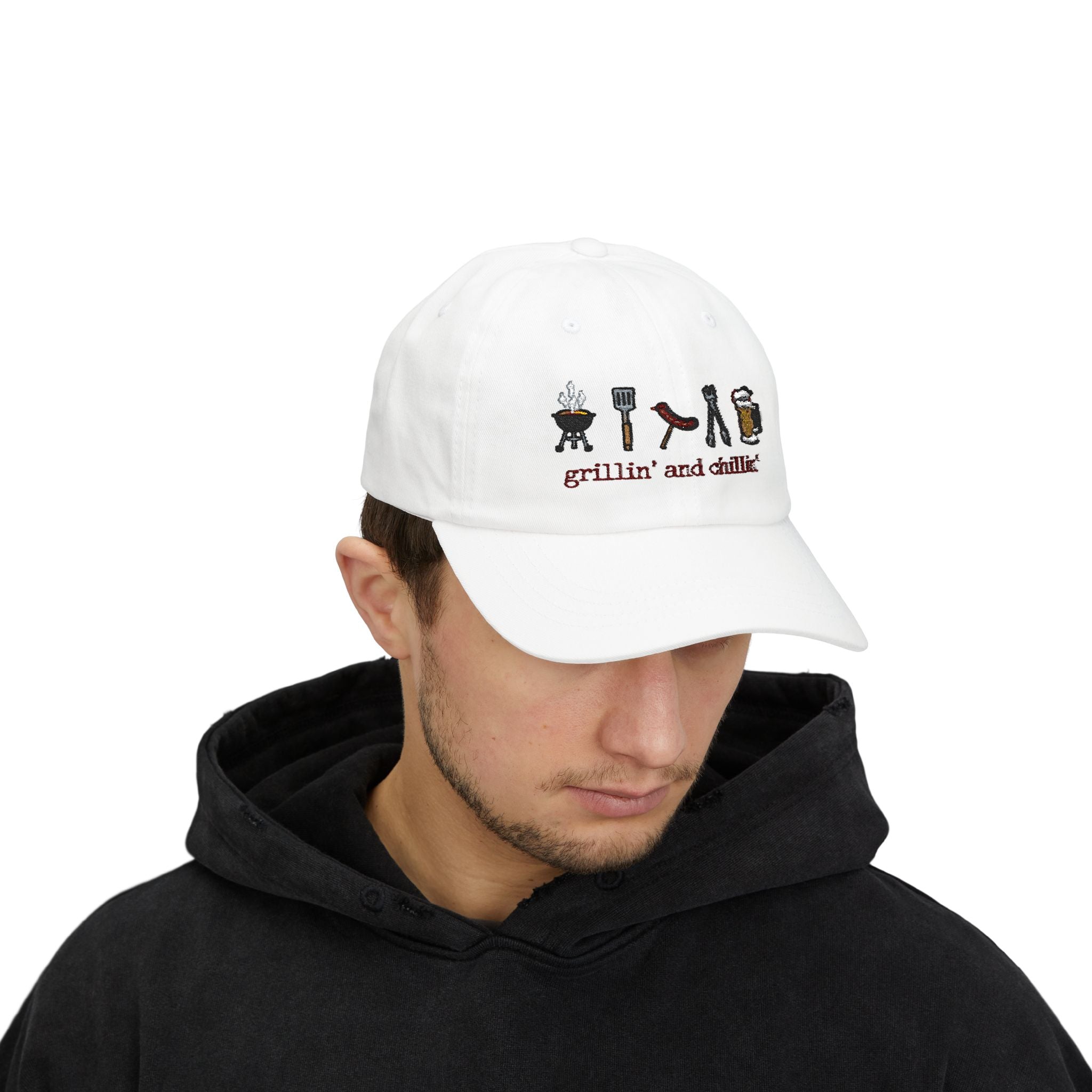 Grillin' and Chillin' Dad Cap — BBQ Baseball Hat