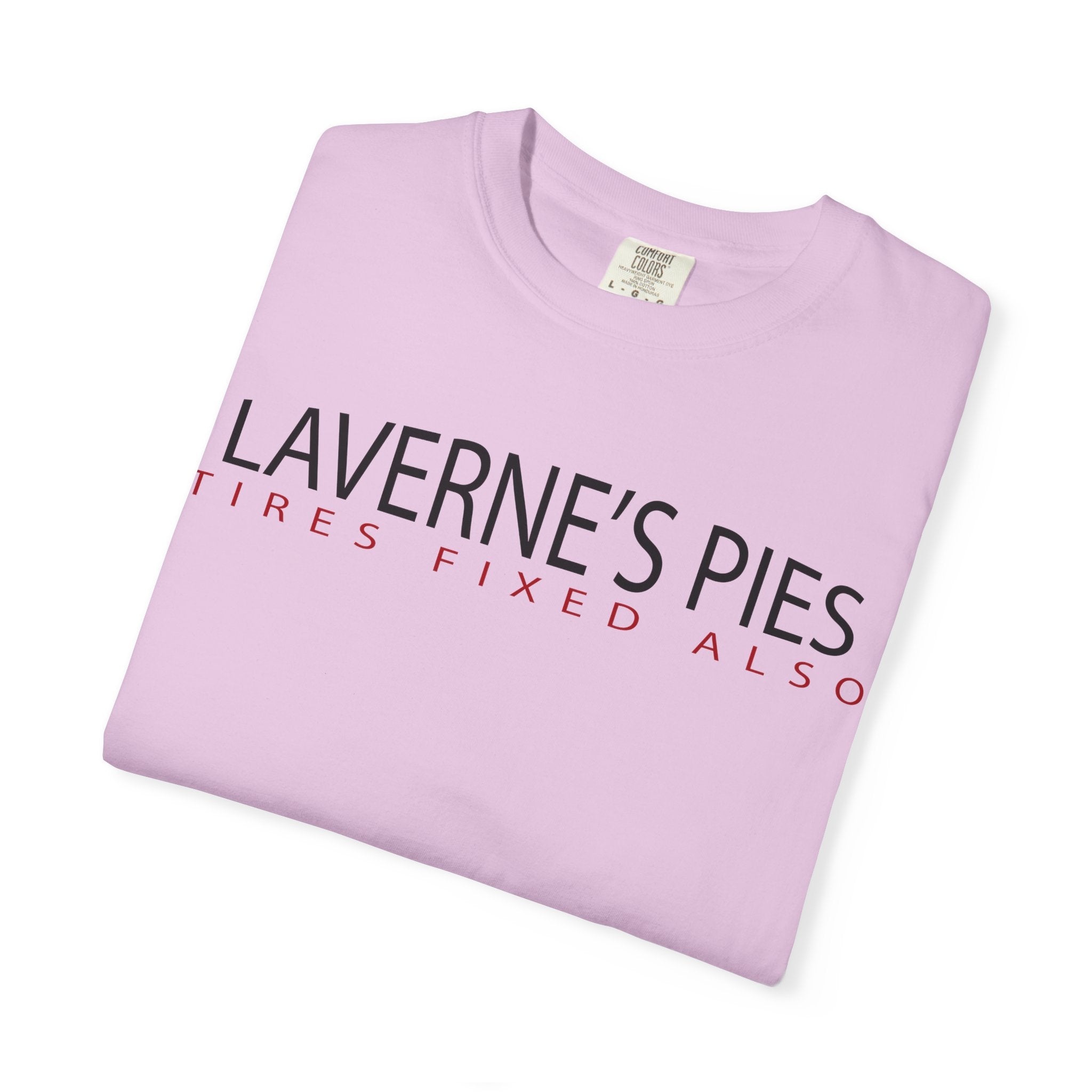 Laverne's Pies "Tires Fixed Also" - Vintage Logo Tee