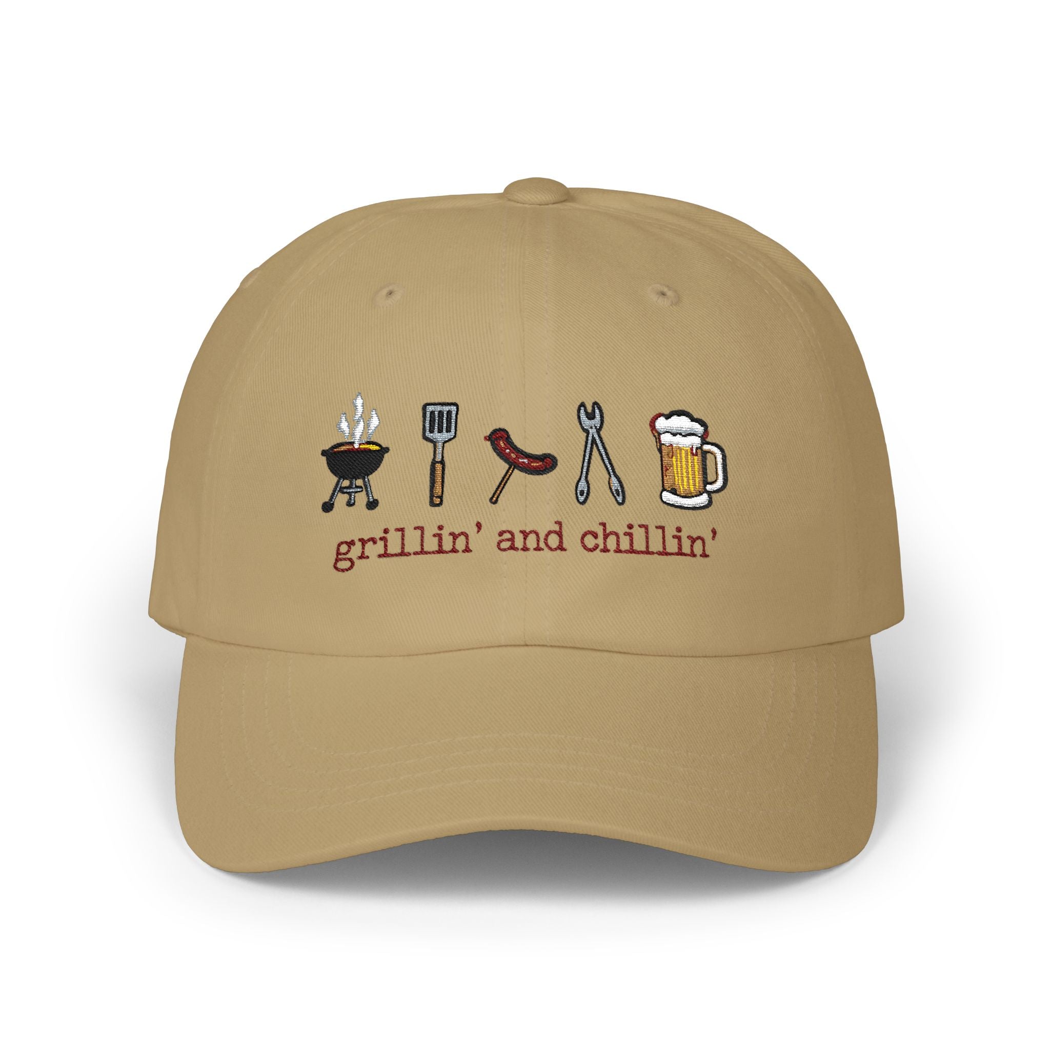 Grillin' and Chillin' Dad Cap — BBQ Baseball Hat