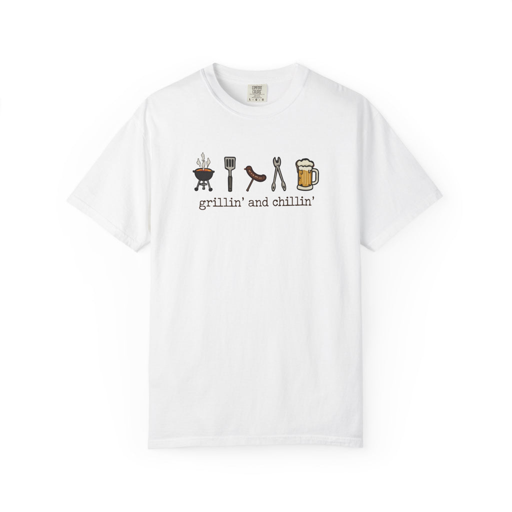 Grillin' and Chillin' T-Shirt - BBQ Graphic Tee