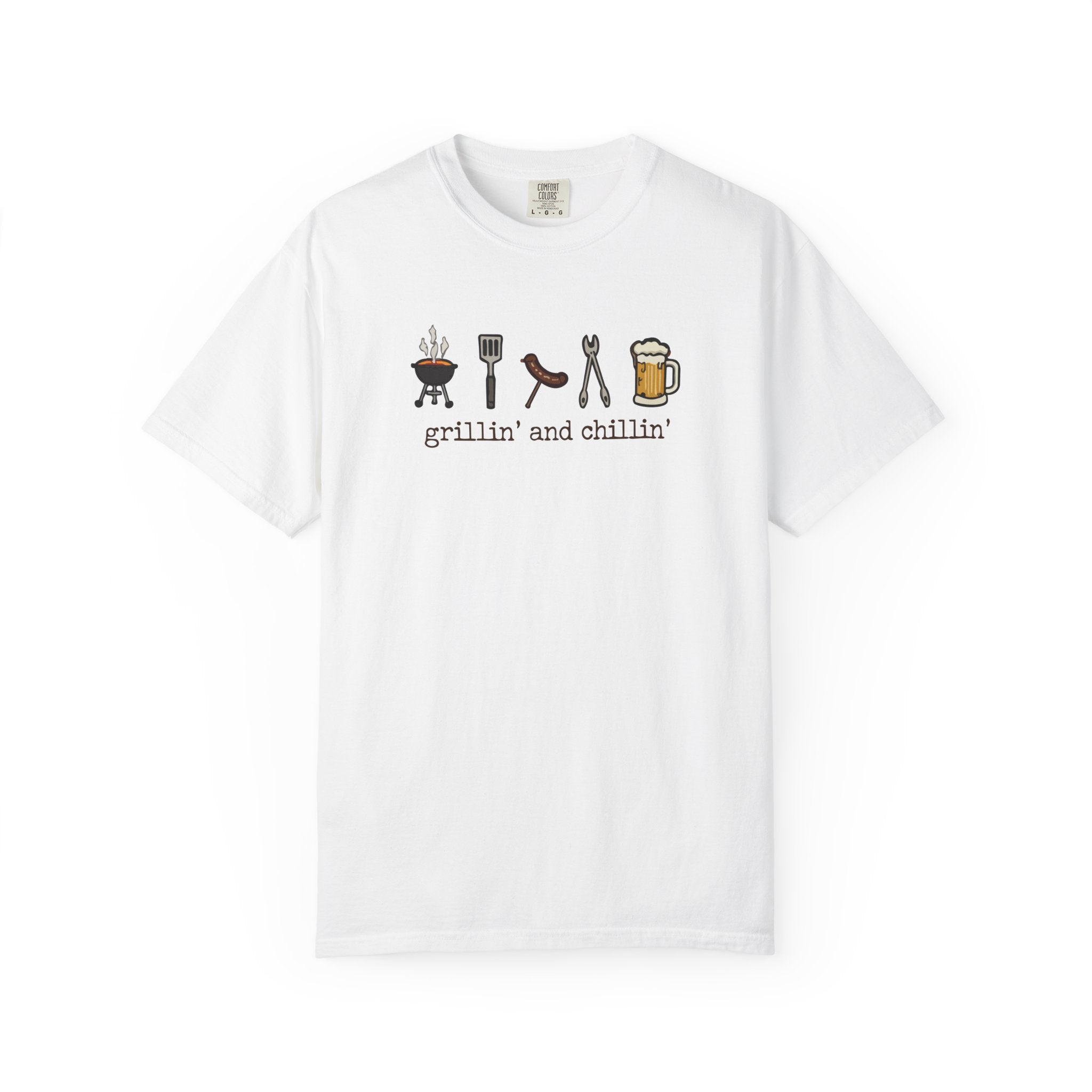 Grillin' and Chillin' T-Shirt - BBQ Graphic Tee