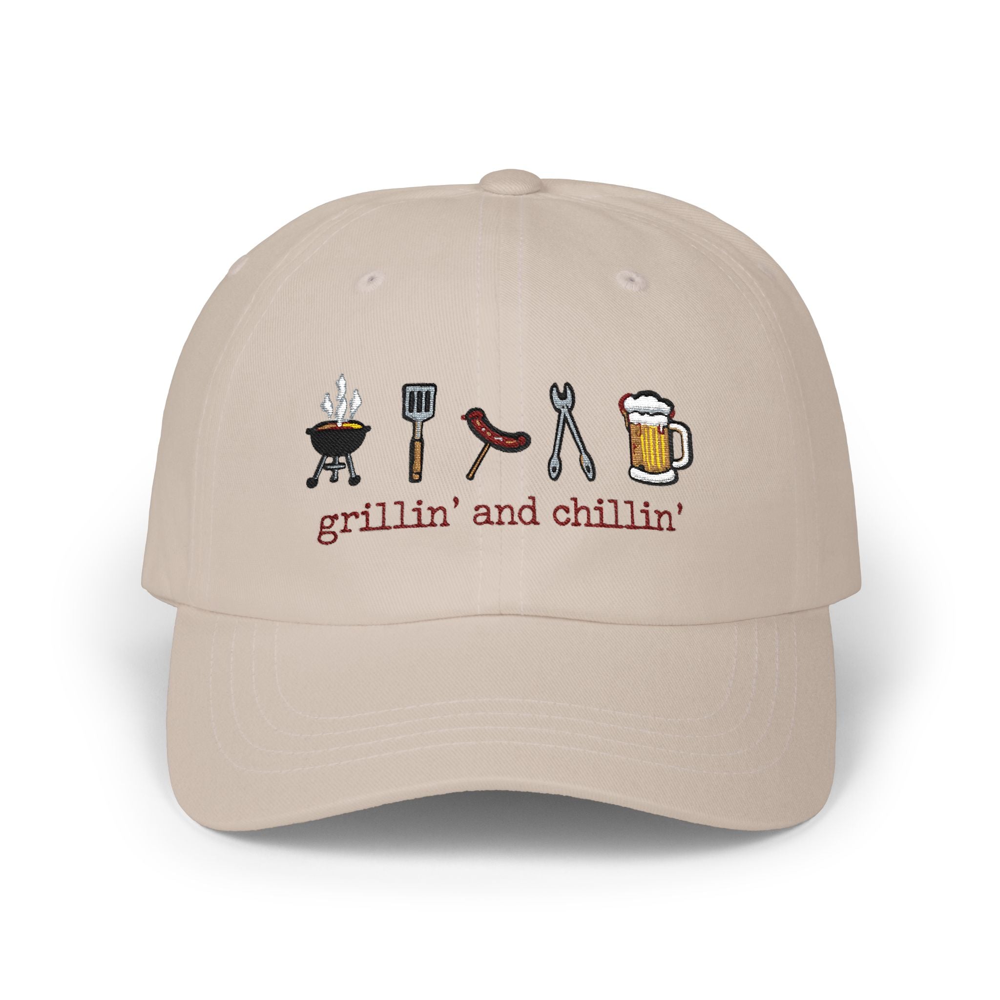 Grillin' and Chillin' Dad Cap — BBQ Baseball Hat
