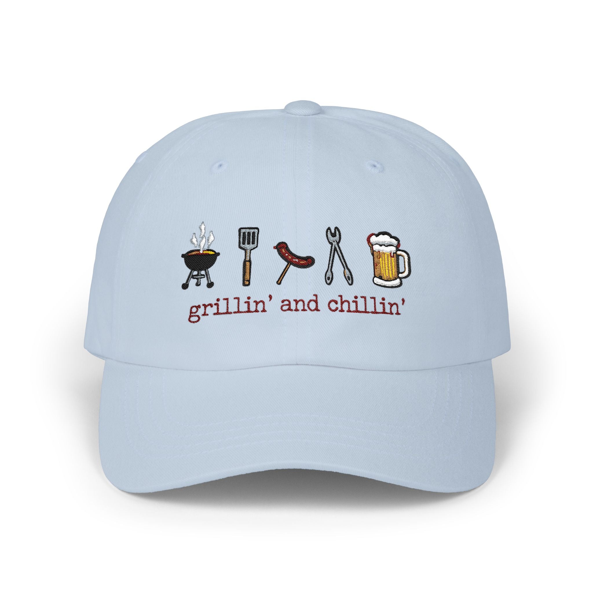 Grillin' and Chillin' Dad Cap — BBQ Baseball Hat